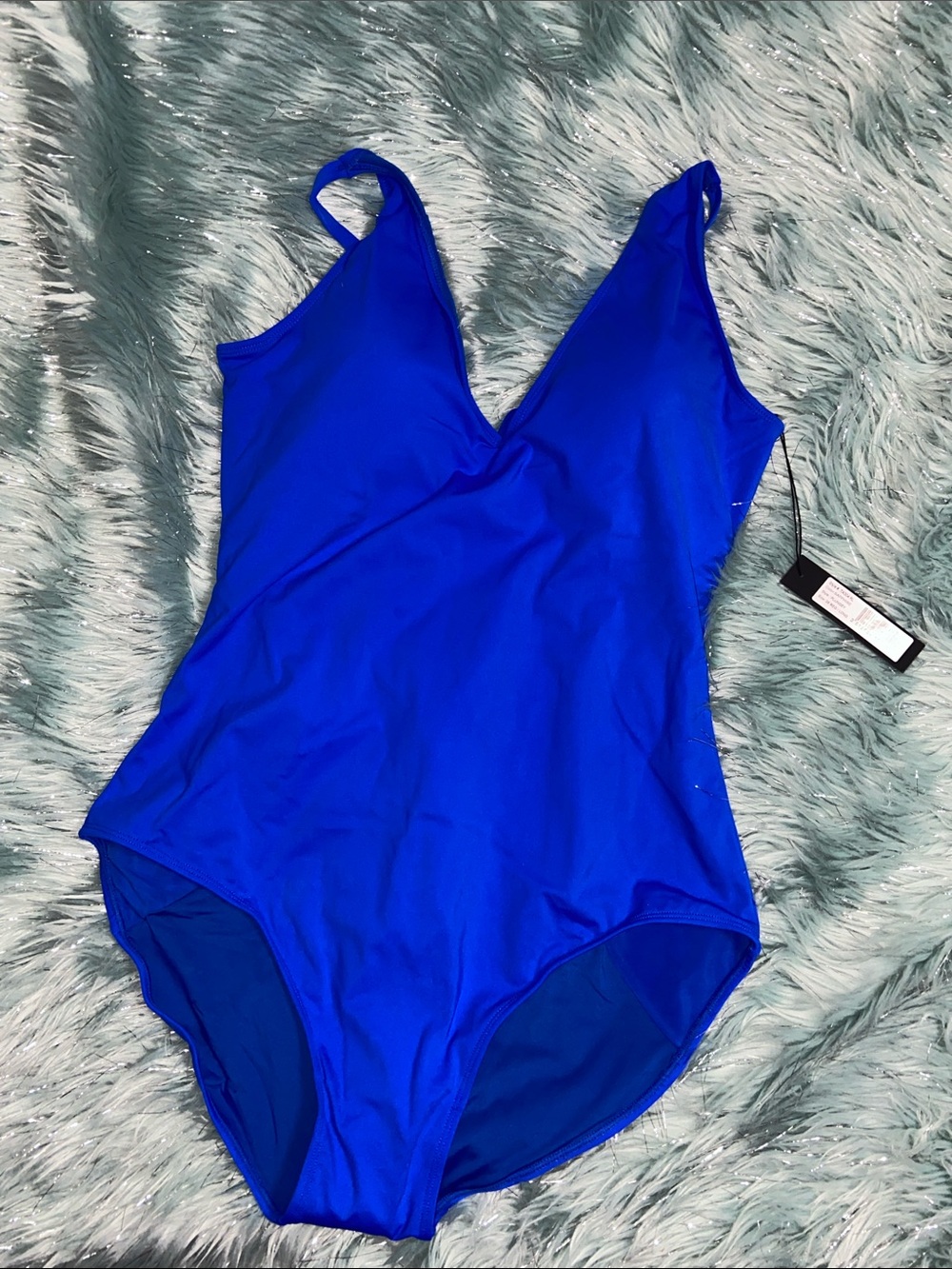 TA3 Plungey swimsuit in Sapphire Blue